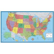 24X36 United States, USA Classic Elite Wall Map Mural Poster (Laminated)