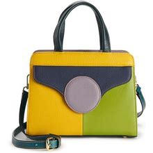 Amerileather Arlene Leather Crossbody Bag, Multicolor