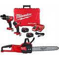 M18 FUEL 18V Lithium-Ion Brushless Cordless Hammer Drill & Impact Driver Combo Kit (2-Tool) W/M18 FUEL 16in. Chainsaw