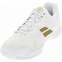 Babolat Men's SFX 3 All Court Wimbledon Tennis Shoes White And Gold - 30S22550-1070B