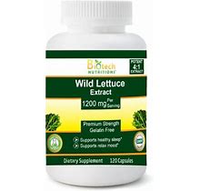 Biotech Nutritions Wild Lettuce Extract 1200 Mg Serving 120 Ct