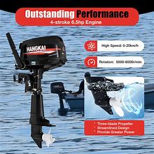 123CC Outboard Motor Marine Boat Engine CDI Water Cooling System 6.5HP 4-Stroke