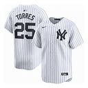 Men's Gleyber Torres Nike White New York Yankees Home Limited Player Jersey Size: M