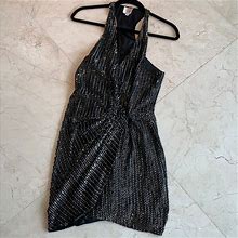 Parker Dresses | Beaded Parker Racerback Mini Dress | Color: Black | Size: M