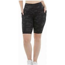 Danskin Shorts | Danskin Ladies Black Camo Bike Shorts | Color: Black/Gray | Size: Various