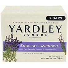 Yardley Bar Soap, English Lavender, 2 Count (Pack Of 12)