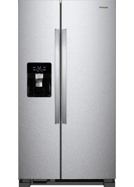 Whirlpool - 24.5 Cu. Ft. Side-By-Side Refrigerator - Stainless Steel