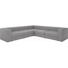 IKEA - JATTEBO Mod Corner Sofa, 6 Seat, Tonerud Gray, Height: 28 "