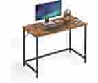 VASAGLE Computer Desk, Gaming Desk, Home Office Desk, For Small Spaces, 19.7 X 31.5 X 29.5 Inches, Industrial Style, Metal Frame, Rustic Brown And