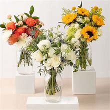 Flower Bouquet Subscription Gift Trio - 3-Month Flower Subscription - Farmer's Market Collection Bouquet - Deluxe - The Bouqs Co.