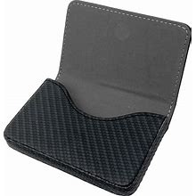 AI-DEE RFID Blocking Wallet - Minimalist Leather Business Credit Card Holder (Woven Black)