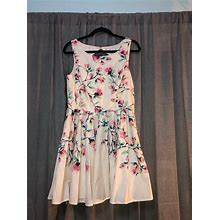 Lc Lauren Conrad Dresses | Floral A-Line Lc Lauren Conrad Dress | Color: Cream/Pink | Size: 12