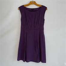 Theory Dresses | Theory Purple Plum Sleeveless Knee Lenght Dress Size 2 | Color: Purple | Size: 2
