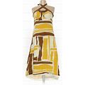 Merona Dresses | Merona Halter Dress | Color: Brown/Gold | Size: 12