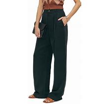 Reformation Mason High Waist Wide Leg Pants In Black At Nordstrom, Size 2