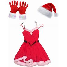 Womens Set Suit Outfit Role Play Christmas Costume Cosplay Dress