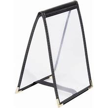 Menu Solutions Black Table Tent - 5" X 7" Single Panel / One View Sewn Edge - SE135