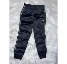 Puma Black Youth Track Pants, Size 10 (Kids): Sleek Style For Active