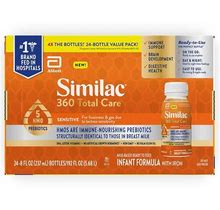 Similac 360 Total Care Sensitive Infant Formula, Ready To Feed (8 Fl. Oz., 24 Ct.)