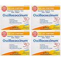 4 Pack Boiron Oscillococcinum Flu Like Symptoms Pellets 30 Count 0.04 Oz Each
