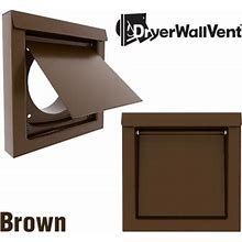 Metal Dryer Wall Vent Brown DWV4B