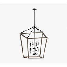 Buford Wood & Iron Tiered Chandelier, Extra Large | Pottery Barn