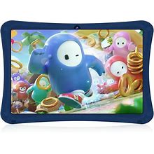 Wetap K7 Kids Tablet 7 Inch Hd Screen, Quad Core Cpu, Android 11 Os 2Gb Ram + 32Gb Rom Kids Tablet, Parental Control, Educational Tablet For Kids Blue