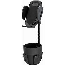 Scosche SUHCUPM-XCES0 Select Phone Mount For Car With Adjustable Gooseneck, Spring Loaded Cup Holder Base, Universal, Black