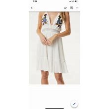 Letarte Embroidered Halter Dress. Size Xs. Orig $198