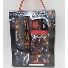 Avengers Stationery Set School Supplies Anime Children Birthday Party Gifts - New Kids | Color: Gray/White