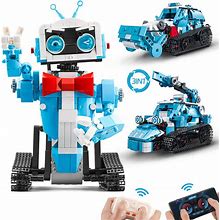 STEM Robot Building Toys For Kids Compatible With Lego Sets, 3In1 Remote & APP Controlled Robot Building Kit, Engineering Learning Educational