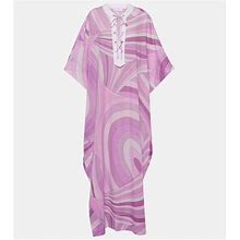 Emilio Pucci Iride Cotton Kaftan - Purple - Dresses One Size