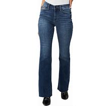 Judy Mid Rise Tuck Bootcut Jeans Dark Blue / Regular / 3XL