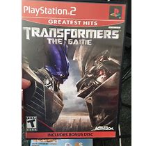 Transformers:The Game+BONUS Disc Sony Playstation 2(PS2) Complete,Tested