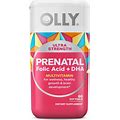 OLLY Ultra Strength Prenatal Multivitamin Softgels With Folic Acid + DHA - 60Ct