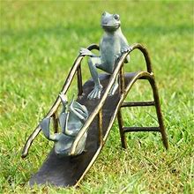 Spi 33789 Sliding Frogs Garden Sculpture