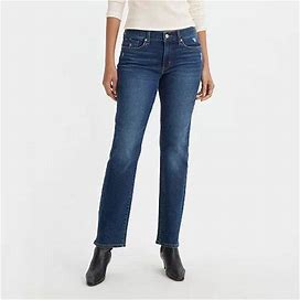 Levi's Classic Straight Womens Mid Rise Straight Leg Jean | Blue | Womens 12 | Jeans Straight Leg Jeans