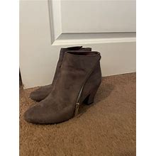 Bcbgeneration Grey Suede Ankle Boots