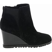 Nine West Ankle Boots: Black Print Shoes - Women's Size 7 - Round Toe