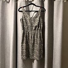 Loft Dresses | Ann Taylor Loft Petite Floral Dress- 4 | Color: Black/White | Size: 4P