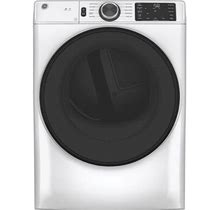 GE GFV55ESSNWW 28 Inch Long Vented Smart Electric Dryer With 7.8 Cu. Ft. Capacity - White - Washers & Dryers - Dryers - Refurbished