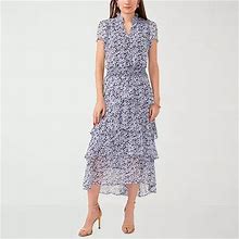 Sam And Jess Short Sleeve Floral Maxi Dress | Blue | Womens X-Large | Dresses Maxi Dresses | Spring Fashion | Easter Fashion