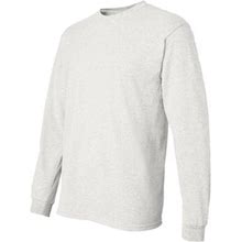 Clothing Shop Online Gildan - Dryblend 50/50 Long Sleeve T-Shirt - 8400 - Ash - Size: L
