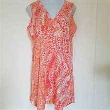 Calvin Klein Jeans Dresses | Sweet Jersey Knit Dress | Color: Orange/Pink | Size: 0X