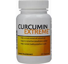 Curcumin Extreme Single Bottle 30 Capsules Supports Overall Liver Health
