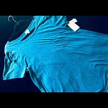 Lularoe Dresses | Solids!! Heathered Turquoise Hi-Lo Swing Dress | Color: Blue | Size: L