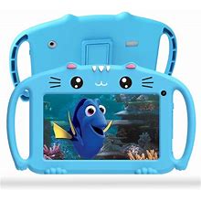 Ascrecem Kids Tablet 7 Inch Toddler Tablet For Kids Android Tablet With Wifi Quad Core 2G 32G Parental Control Childrens Tablet With Shockproof Case