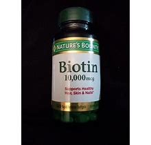 Nature's Bounty Biotin 120 Rapid Release Softgels 10000 Mcg (K19)