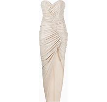Alexandre Vauthier Sequin-Embellished Strapless Dress - Neutrals