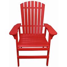 Leigh Country TX 39018 Adult Adirondack Patio Chair Red